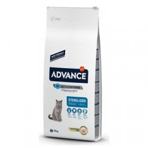 Advance Cat STERILIZED sausā kaķu barība Tītars, mieži 15kg