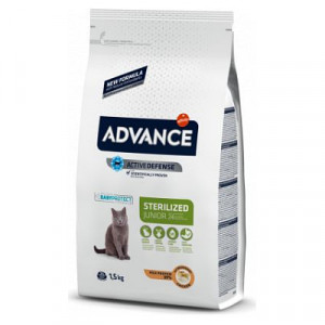 Advance Cat JUNIOR STERILIZED sausā kaķu barība Vista, rīsi 1.5kg