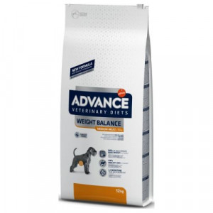 Advance Vet Dog WEIGHT BALANCE M/L sausā suņu barība Svara kontrolei 12kg