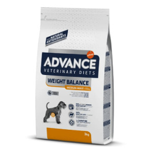 Advance Vet Dog WEIGHT BALANCE M/L sausā suņu barība Svara kontrole 3kg