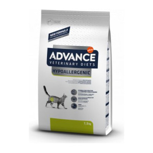 Advance Vet Cat HYPOALLERGENIC sausā kaķu barība Pārtikas nepanesamība 7.5kg