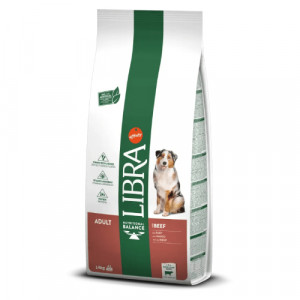 Libra Dog Adult Beef sausā suņu barība Liellops 14kg