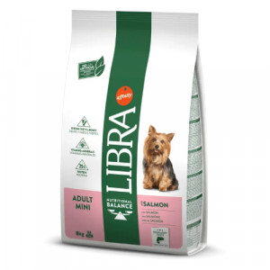 Libra Dog Adult MINI Salmon sausā suņu barība Lasis 8kg