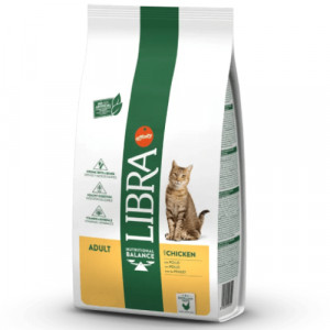 Libra Cat Adult Chicken sausā kaķu barība Vista 12kg