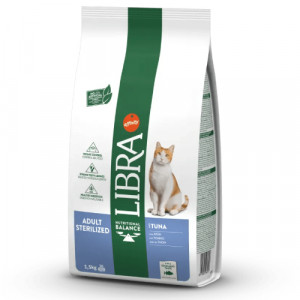 Libra Cat Adult STERILIZED Tuna sausā kaķu barība Tuncis 1.5kg