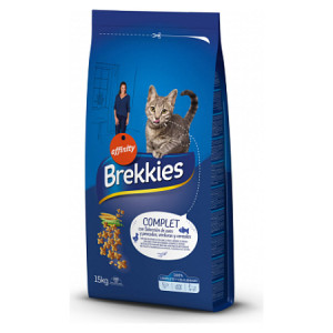 Brekkies Cat Complet sausā kaķu barība Gaļa, zivis 15kg