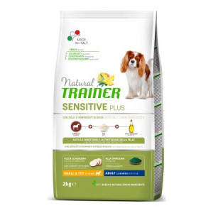 Natural Trainer Dog SENSITIVE PLUS SMALL TOY sausā suņu barība Zirga gaļa 2kg