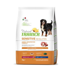 Natural Trainer Dog SENSITIVE NO GLUTEN MEDIUM MAXI sausā suņu barība Pīle 2kg