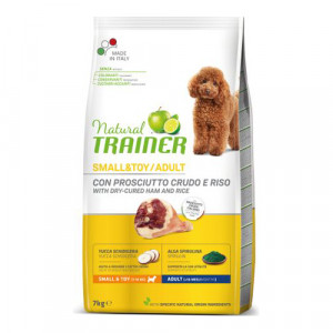 Natural Trainer Dog SMALL TOY sausā suņu barība Šķiņķis, rīsi 7kg