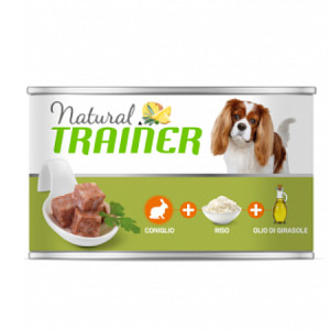 Natural Trainer Dog GLUTEN FREE SMALL TOY konservi suņiem Trusis, rīsi 150g