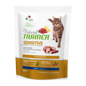 Natural Trainer Cat SENSITIVE konservi kaķiem Pīle 300g