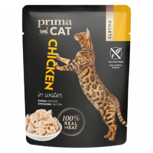PrimaCat Fillets Chicken in water konservi kaķiem Vistas fileja 50g