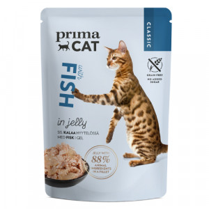 PrimaCat Fish in Jelly konservi kaķiem Zivs želejā 85g