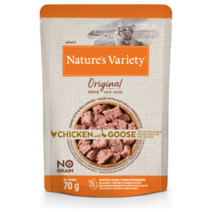 Nature's Variety Cat Original Chicken Goose konservi kaķiem Vista, zoss 70g