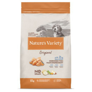Nature's Variety Dog JUNIOR Original No Grain Salmon sausā barība kucēniem Lasis 10kg