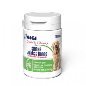 Gigi STRONG Joints & Bones papildbarība suņiem Glikozamīns, hondroitīns locītavu veselībai N30