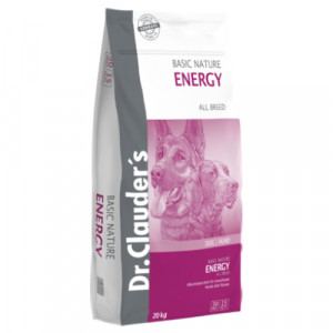 Dr.Clauders Dog Basic Nature Energy sausā suņu barība 20kg