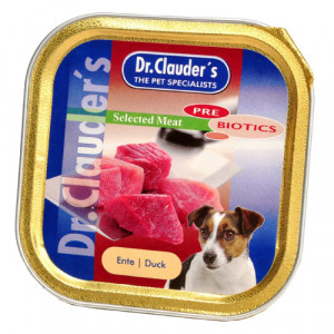 Dr.Clauders Dog konservi suņiem ar prebiotikām Pīle 100g