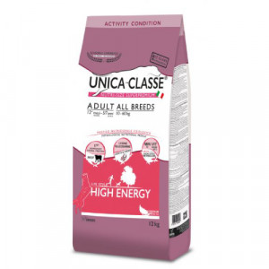 Unica Classe HIGH ENERGY sausā barība suņiem Liellops 12kg