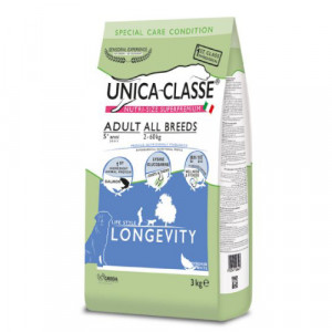 Unica Classe LONGEVITY sausā barība suņiem Lasis 12kg