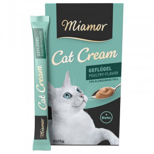 Miamor Cream Geflugel gardums krēms kaķiem Vista 15g x6