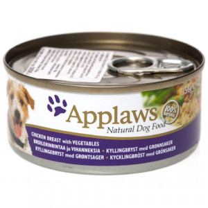 Applaws Dog konservi suņiem Vistas krūtiņa, dārzeņi 156g
