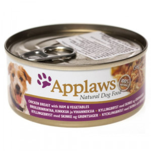 Applaws Dog konservi suņiem Vistas krūtiņa, šķiņķis, dārzeņi 156g