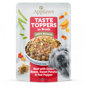 Applaws Dog Taste Toppers konservi suņiem Liellops, dārzeņi buljonā 85g