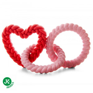 JK suņu rotaļlieta TPR Valentine Heart ø 9cm