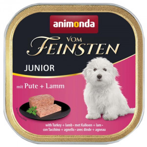 Animonda Vom Feinsten Junior konservi kucēniem Tītars, jērs 150g