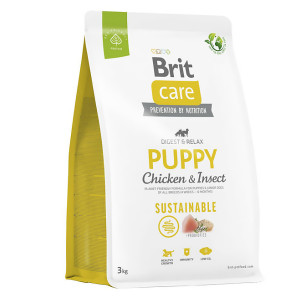 Brit Care PUPPY Chicken & Insect sausā barība kucēniem Vista, kukaiņi 3kg