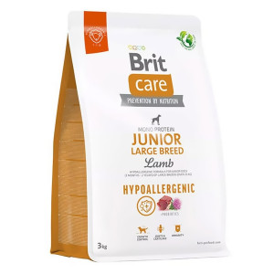 Brit Care Junior Hypoallergenic LARGE Breed sausā barība kucēniem Jērs 3kg
