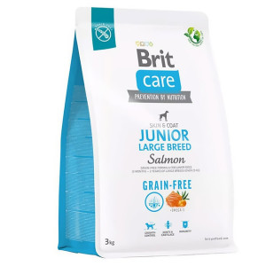 Brit Care GF Junior Large Breed Salmon bezgraudu sausā barība kucēniem Lasis 3kg