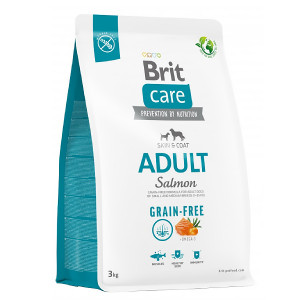 Brit Care GF Adult Salmon bezgraudu sausā barība suņiem Lasis 3kg