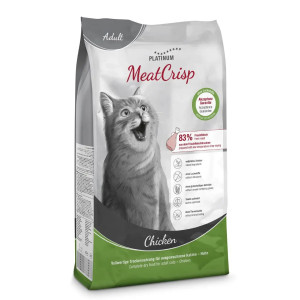 Platinum Cat MeatCrisp Chicken sausā barība kaķiem Vista 3kg