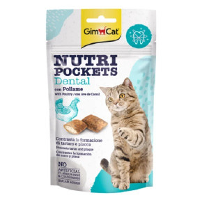 GimCat Nutri Pockets Dental vitamīnu gardums kaķiem Zobu tīrišanai 60g