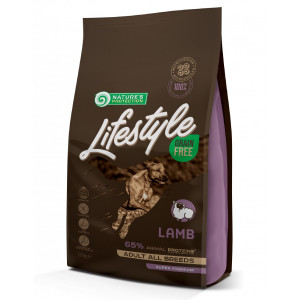 Nature's Protection Dog GF Lifestyle bezgraudu sausā barība suņiem Jērs 10kg