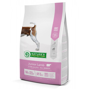 Nature's Protection Dog JUNIOR sausā barība kucēniem Jērs 7.5kg