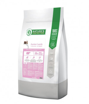 NATURE`S PROTECTION DOG JUNIOR LAMB sausā barība kucēniem Jērs 18kg