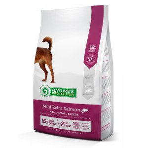 Nature's Protection Dog MINI EXTRA SALMON sausā barība suņiem Lasis 7.5kg