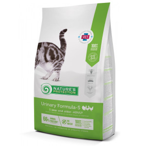 Nature's Protection Cat URINARY  Formula-S sausā barība kaķiem Mājputni 18kg