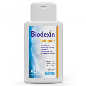 Biodexin 4% šampūns ar hlorheksidīnu suņiem un kaķiem 250ml