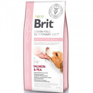 Brit Veterinary Diet GF bezgraudu sausā barība suņiem HYPOALLERGENIC 12kg