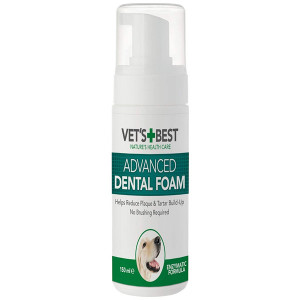 VET`S BEST DENTAL FOAM Putas ar enzīmiem mutes dobuma kopšanai suņiem 150ml
