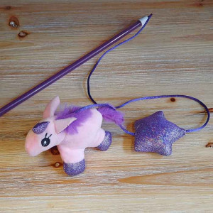 Camon Rotaļlieta kaķiem Mak&scaron;ķere ar mantiņu Unicorn 45cm