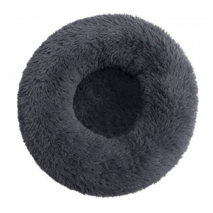 Fluffy Donut suņu kaķu guļvieta mājiņa XS Grey 40cm