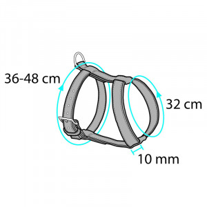 Flamingo kaķu iemaukti krū&scaron;u siksna ar pavadu Medium