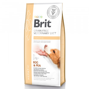 Brit Veterinary Diet GF bezgraudu sausā barība suņiem HEPATIC 12kg
