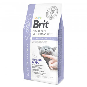 Brit Veterinary Diet GF bezgraudu sausā kaķu barība GASTROINTESTINAL 2kg