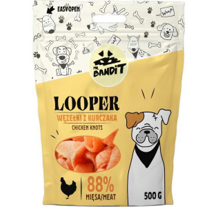 MR.BANDIT LOOPER gardums suņiem Mezgli no vistas gaļas 500g